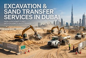 Wheel loader working in Dubai